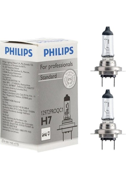 Bulacaksin Philips H7 Ampul 12V 55W 12972PROQC1 - 2 Adet