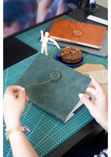 A5 Mekanizmalı Vegan Kapaklı DEFTER.100 Gr. 160 Sayfa.çizgili fiyatları