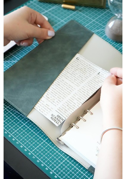 A5 Mekanizmalı Vegan Kapaklı DEFTER.100 Gr. 160 Sayfa.çizgili fırsatları