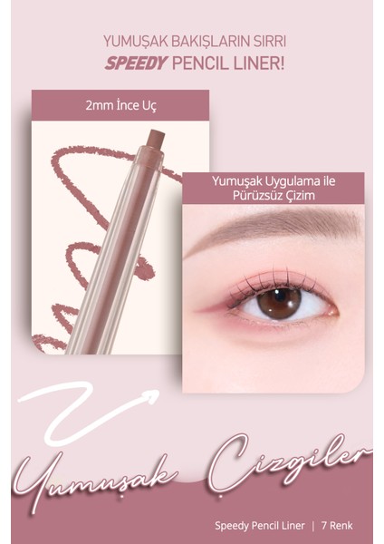 Suya Dayanıklı, Kolay Kullanım Sunan Göz Kalemi Perıpera Speedy Pencil Liner (7 Under Taro) fiyatları