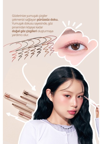 Suya Dayanıklı, Kolay Kullanım Sunan Göz Kalemi Perıpera Speedy Pencil Liner (7 Under Taro) modelleri