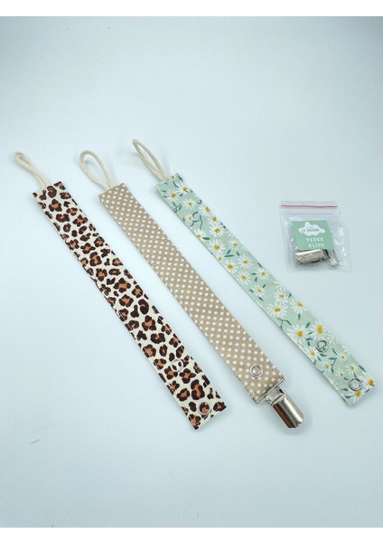 Beyaz %100 Pamuk Yıkanabilir Emzik Askısı – Bebekler İçin Güvenli, Dayanıklı ve Rahat Kullanım indirimleri