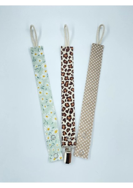 Beyaz %100 Pamuk Yıkanabilir Emzik Askısı – Bebekler İçin Güvenli, Dayanıklı ve Rahat Kullanım