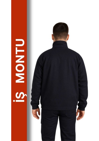 Lacivert Reflektörlü Iş Montu 7-7 Gabardin Im Model Polar Astarlı Iş Montu fırsatları