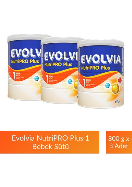 Nutripro Plus 1 Bebek Sütü 800 gr x 3 Adet
