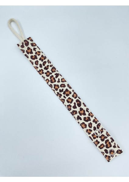 Beyaz %100 Pamuk Yıkanabilir Emzik Askısı – Bebekler İçin Güvenli, Dayanıklı ve Rahat Kullanım