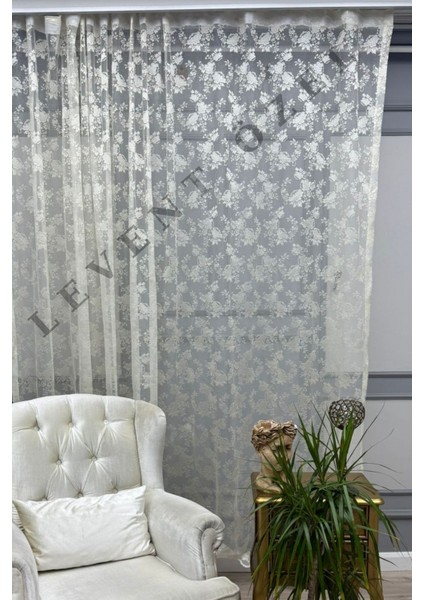 Yeni Nesil Pratik Floş Raşel Tül Perde 300X255