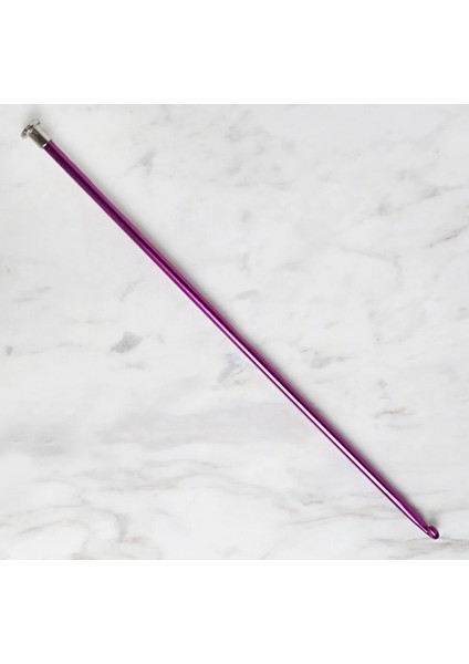 4,5mm Renkli Metal Gagalı Örgü Şiş (Tunus Tığ) 25CM