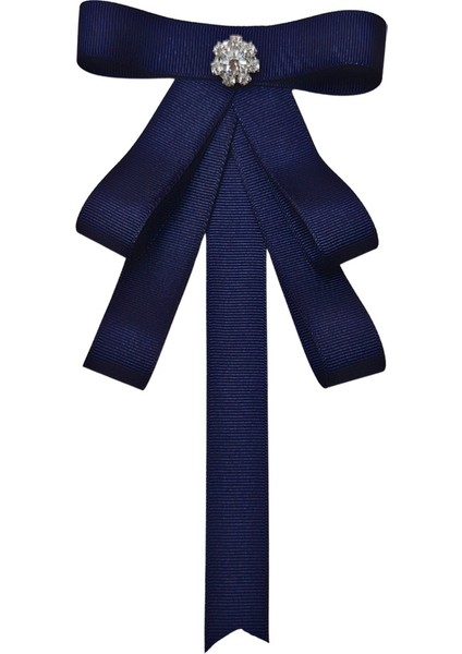 Lacivert Grogren Taşlı Broş Okul,iş, Yaka Broş,yaka Çiçeği, Yaka Iğnesi