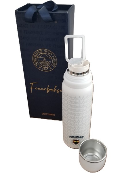 -Tmn 587190 Fenerbahçe Çelik Termos Bardaklı Kapak Beyaz 650 ml fiyatları