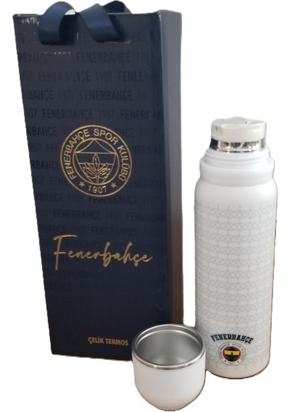 -Tmn 587190 Fenerbahçe Çelik Termos Bardaklı Kapak Beyaz 650 ml modelleri