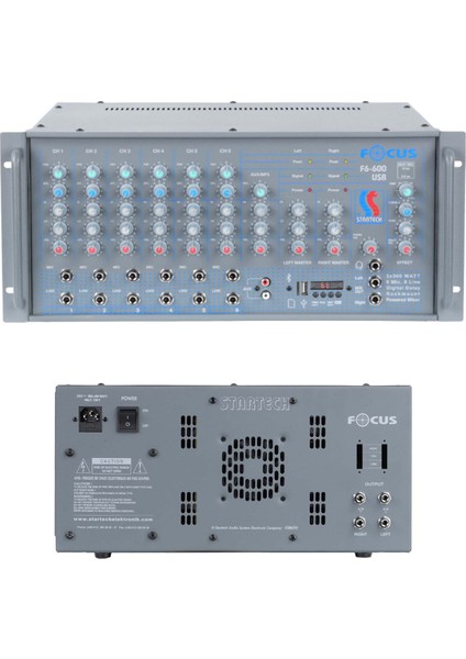 Focus F6-600 Watt USB Cami anfisi