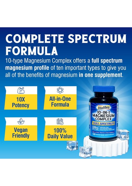 Magnesium Complex 10 In 1 Full Spectrum 420 Mg 120 kapsul modelleri
