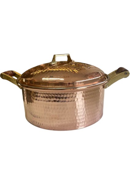 %100 Bakır Dünyası Derin Tencere