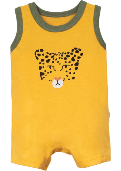 Leopar Askılı Üçlü Kısa Tulum Set Zeytin Yeşili fiyatları