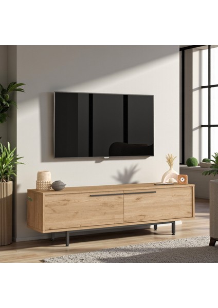 Tv Ünitesi Sehpası Metal Ayaklı 160CM Sepet
