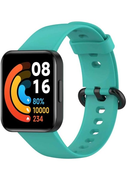 Xiaomi Redmi Watch 2 Lite Uyumlu Klasik Kordon Ecrz - Yeşil