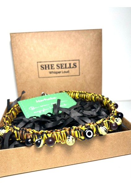 Savanna Kuçi – Kuçiko Serisi Sarı Siyah Nazar Boncuklu Köpek Kolyesi indirimleri