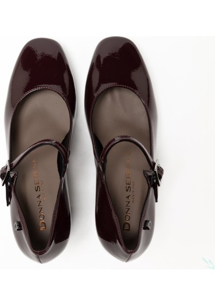 Kadın Oxford ( Klasik) 235743DS Donna Serena 5743DS Slıde Naplack Bordeaux