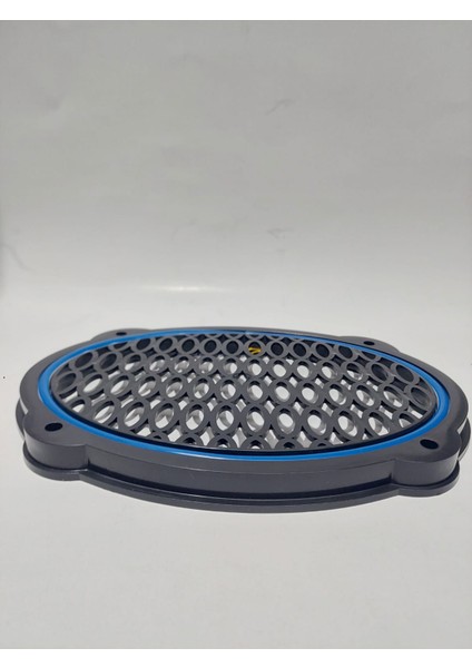 Mavi-Oval Neon LED Hoparlör Kapağı Çiftli fiyatları