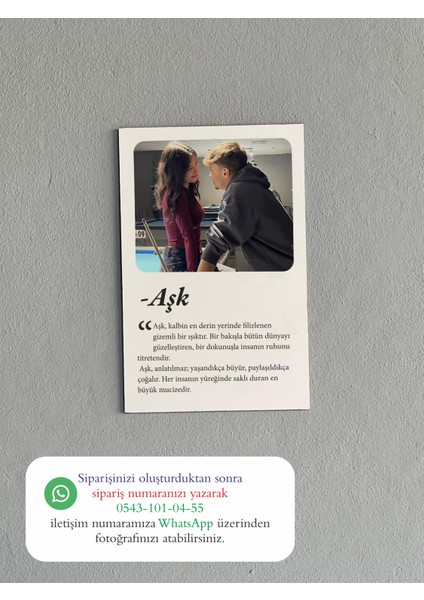 Aşk Temalı Duygusal Yazılı Ahşap Tablo | 20X30 Uv Baskı – Sevgiliye Hediye fiyatları