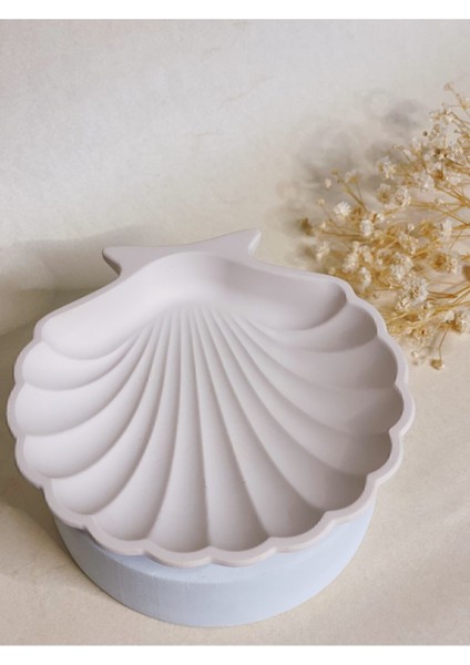 Gri Deniz Kabuğu Dekoratif Altlık ve Takı Düzenleyici fiyatları