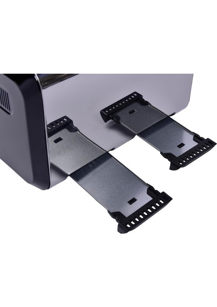 Gem Titan Parlak Gümüş Siyah Dört Dilim Ekmek Kızartma Makinesi fırsatları