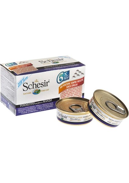 C106 Multipack Ton Balıklı ve Biftekli Kedi Yaş Maması 50 gr x 6