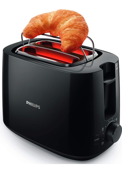 HD2581/90 Ekmek Kızartma Makinesi, Otomatik Kapanma, Buz Çözme Işlevi, Siyah fiyatları