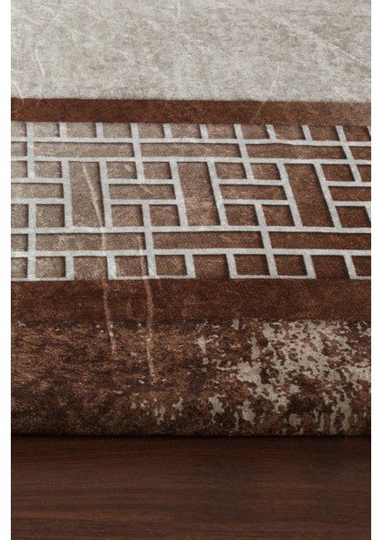 Kadife Dokulu, Lastikli, Sünger Apreli, Kaymaz Taban, Yıkanabilir Modern Desenlerde Halı Örtüsü - 6 M2 modelleri