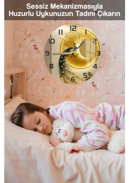 Şıklığıyla Göz Kamaştıran 3D Görünümlü Temperli Cam Saat – 33 cm CSDW382 fırsatları