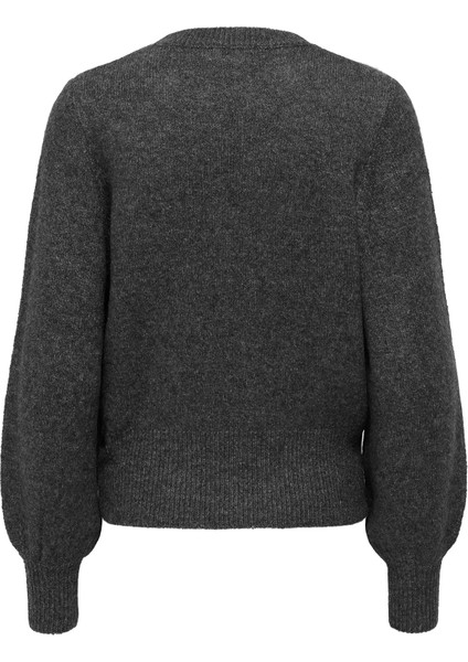 Kadın Onlelsa Taş Detaylı Uzun Kollu Örme Kazak 15210667 Gri fırsatları