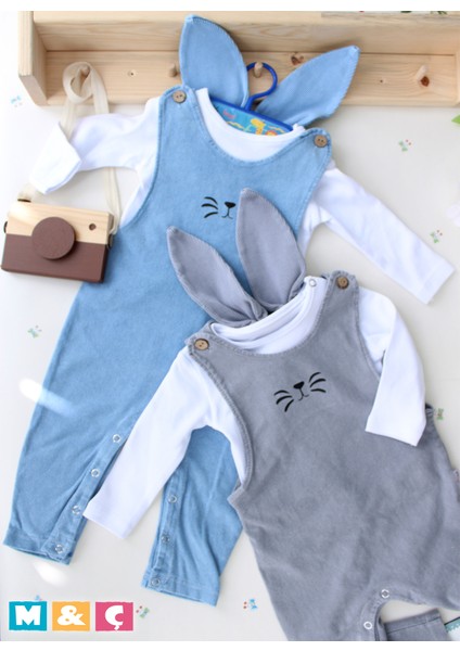 Erkek Bebek Uni Kulaklı Tav;an Salopet 9-12-18-24 Ay fiyatları