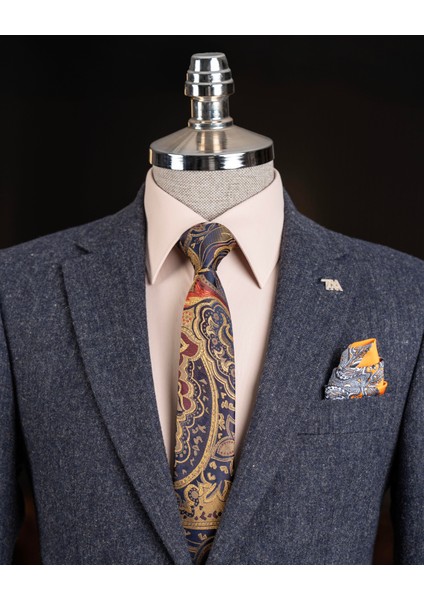 Italyan Stil Slim Fit Mono Yaka Erkek Tek Ceket Lacivert T13349 fiyatları