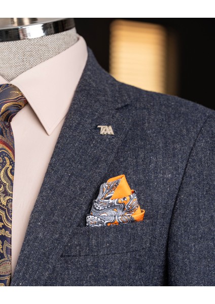 Italyan Stil Slim Fit Mono Yaka Erkek Tek Ceket Lacivert T13349 modelleri