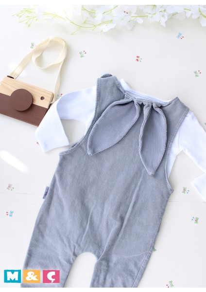 Erkek Bebek Uni Kulaklı Tav;an Salopet 9-12-18-24 Ay modelleri