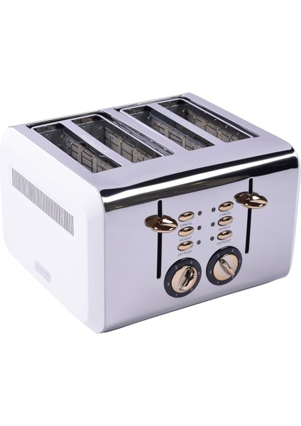 Worldwide Gem Titan Parlak Gümüş Beyaz Dört Dilim Ekmek Kızartma Makinesi fırsatları