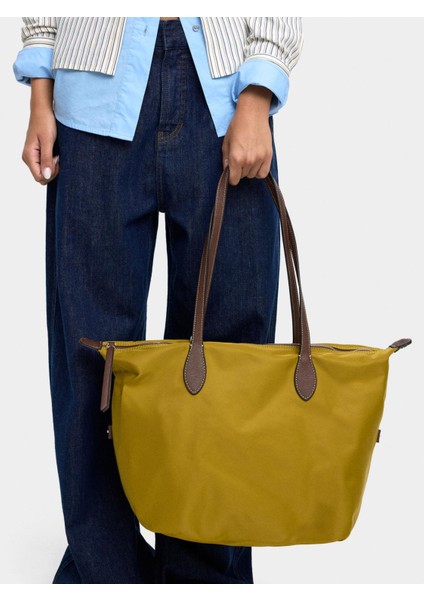 Teknik Kumaş Shopper Çanta L