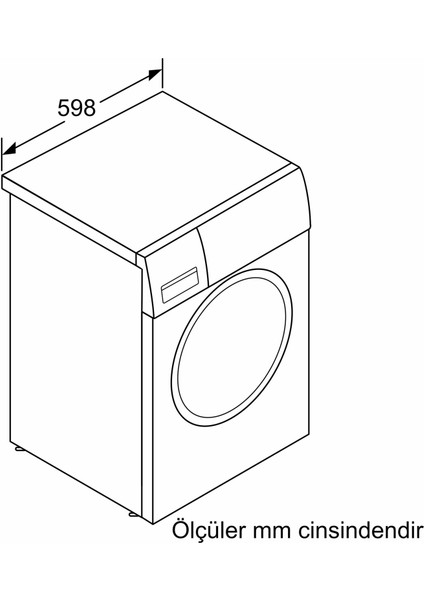 WG44K2Z0TR IQ500 Çamaşır Makinesi 9 kg Maks. 1400 Dev./dak. fırsatları