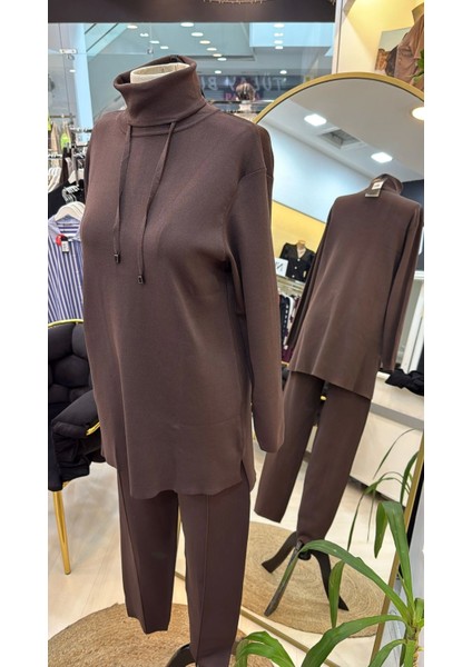 pantolonlu triko takim 1353 kahve indirimleri