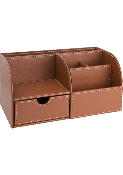 Masaüstü Organizer,kalemlik,kumandalık,küp Bloknotluk,tabletlik,kitaplık,6 Gözlü,çekmeceli,taba