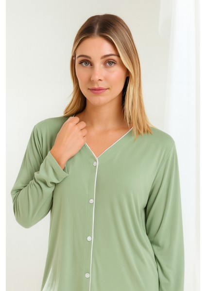 Kadın Bambu Kumaş Pijama Takımı – Büyük Beden Seçenekli, Rahat Kalıp, Şık ve Konforlu fiyatları