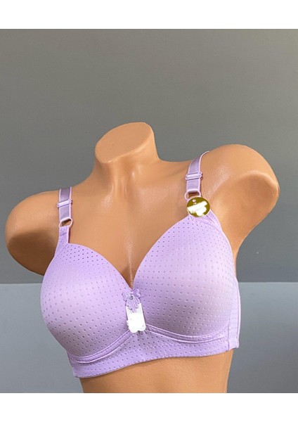 Perfore Desenli Balensiz Sabit Askılı Sütyen 802