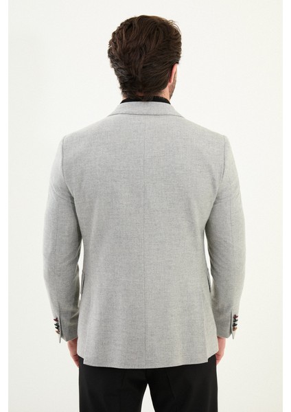 Düz Slim Fit Torba Cep Mono Yaka Yün Erkek Ceket indirimleri