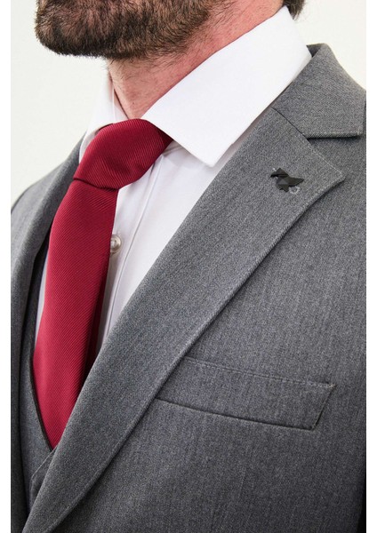 Düz Slim Fit Mono Yaka Klasik Yün Erkek Takım Elbise fiyatları
