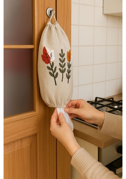 Keten Poşet Düzenleyici, Mutfak Organizer, Bej, Pratik ve Şık Tasarım fiyatları