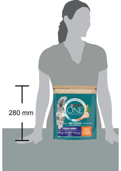 Coat& Hairball Kısırlaştırılmış Tavuklu Kedi Maması 800G indirimleri