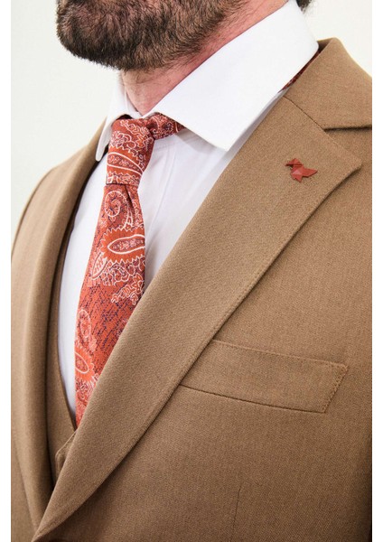 Düz Slim Fit Mono Yaka Klasik Yün Erkek Takım Elbise fiyatları