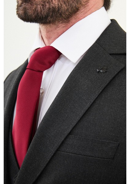 Düz Slim Fit Mono Yaka Klasik Yün Erkek Takım Elbise fiyatları