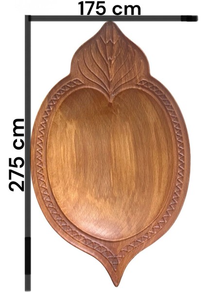 El Oyması Organik Ahşap Servis ve Sunum Tabağı | Gıdayla Temasa Uygun, Kimyasal Içermez indirimleri